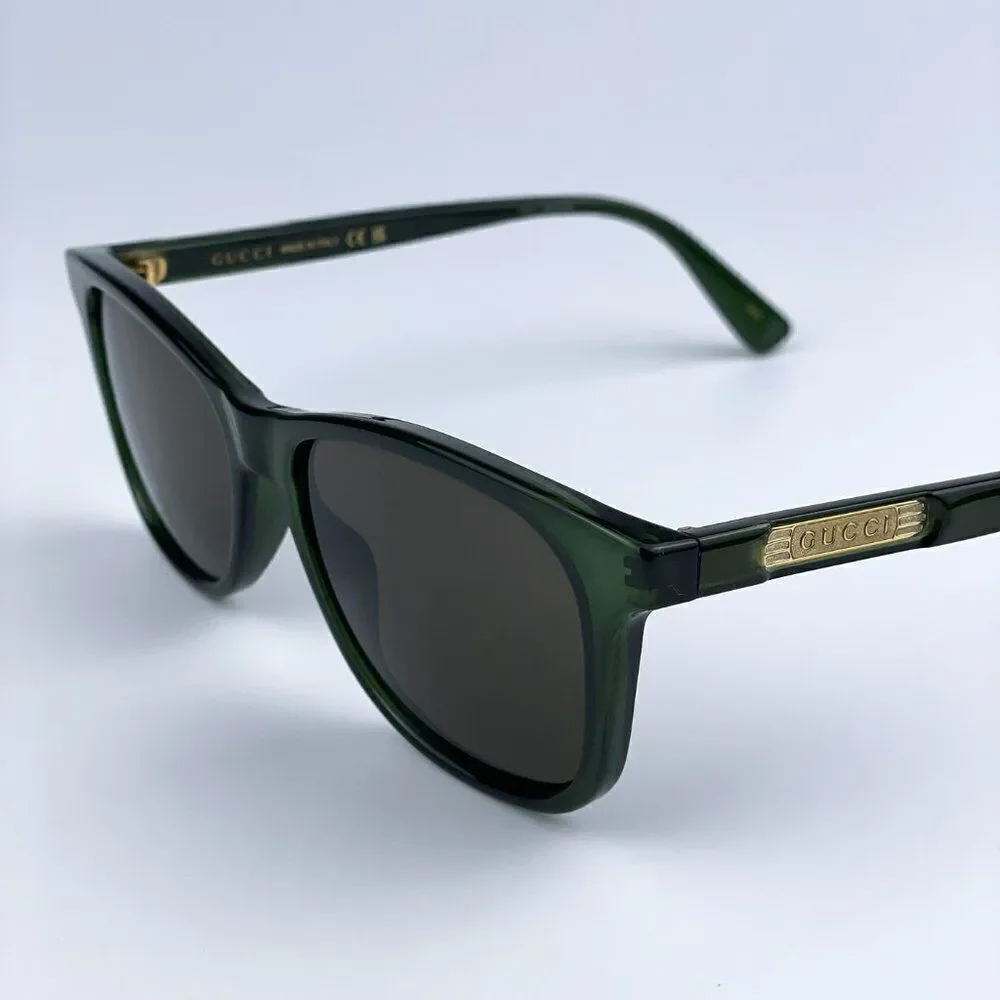 SALE! NEW Gucci GG0936S 003 Green Brown Square Men Sunglasses